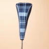 Golf Club Driver Cover Clara Bluestone Plaid
