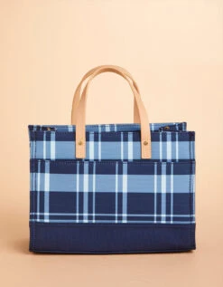 Golf Crossbody Tote Clara Bluestone Plaid 7 Golf Crossbody Tote Clara Bluestone Plaid -Spartina Store 398864b