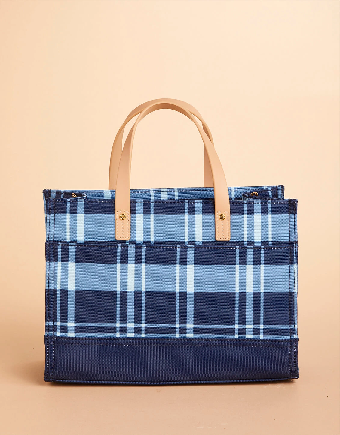 Golf Crossbody Tote Clara Bluestone Plaid 4 Golf Crossbody Tote Clara Bluestone Plaid - Image 4