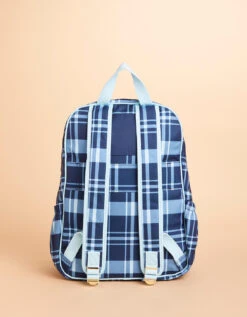 Tech Backpack Clara Bluestone Plaid -Spartina Store 398888b