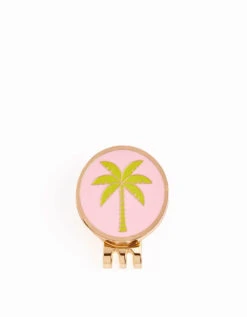 Palm Ball Marker With Hat Clip Pink