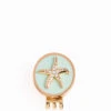 Starfish Ball Marker With Hat Clip Sea Foam