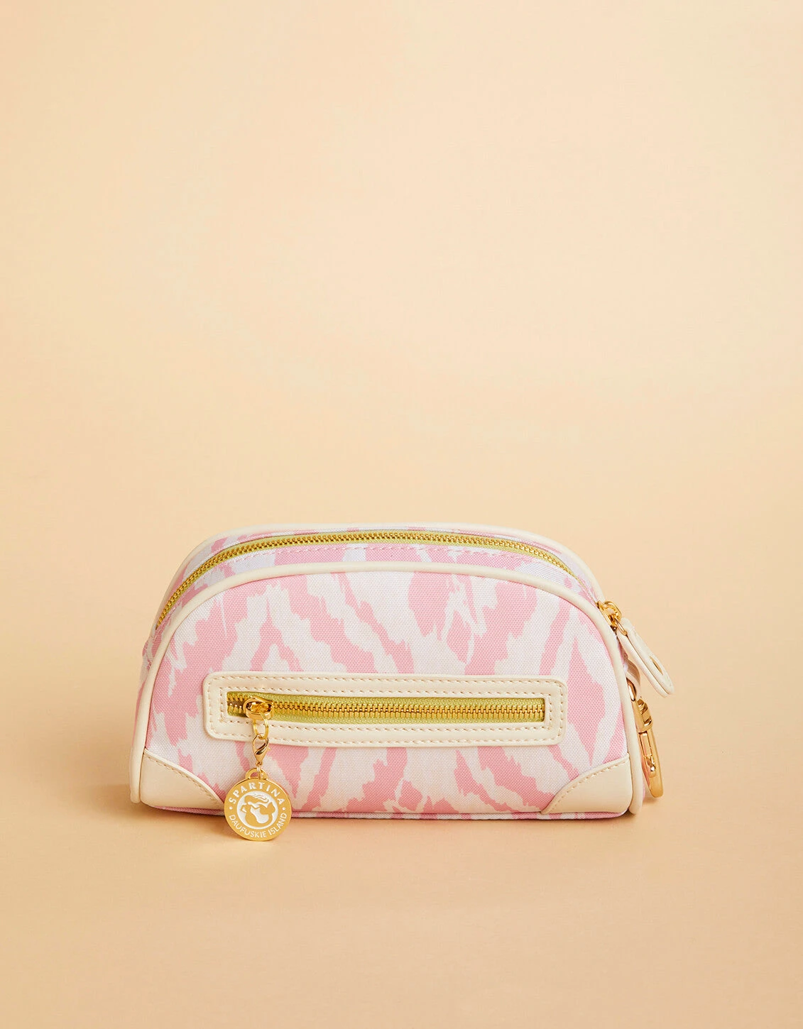 Golf Accessory Pouch Pink Ikat 2 Golf Accessory Pouch Pink Ikat - Image 2