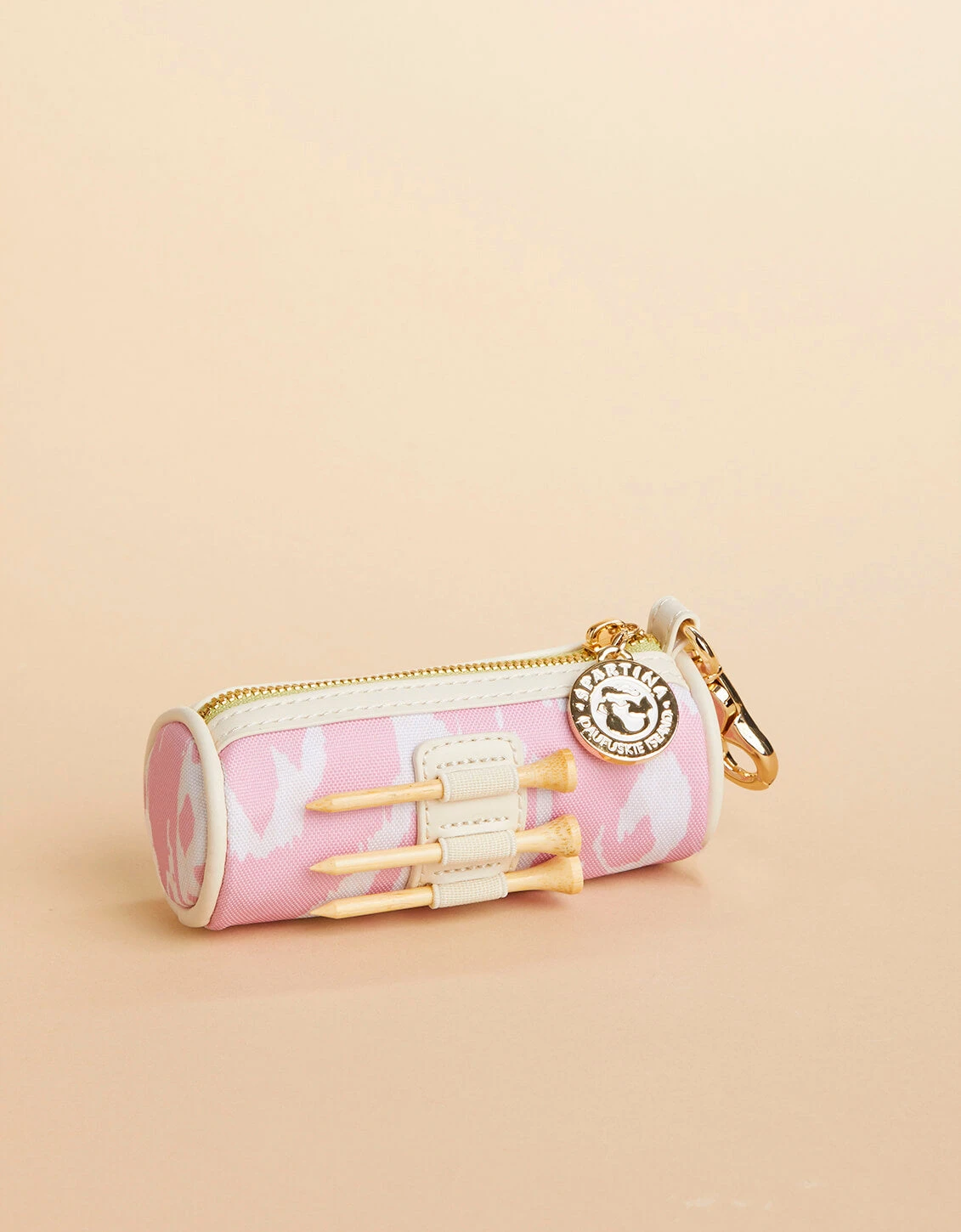 Ball & Tee Pouch Pink Ikat 1 Ball & Tee Pouch Pink Ikat