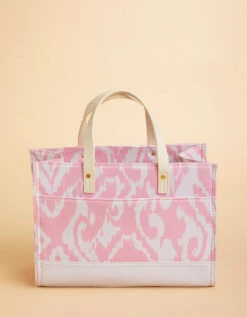 Golf Crossbody Tote Pink Ikat -Spartina Store 399229b