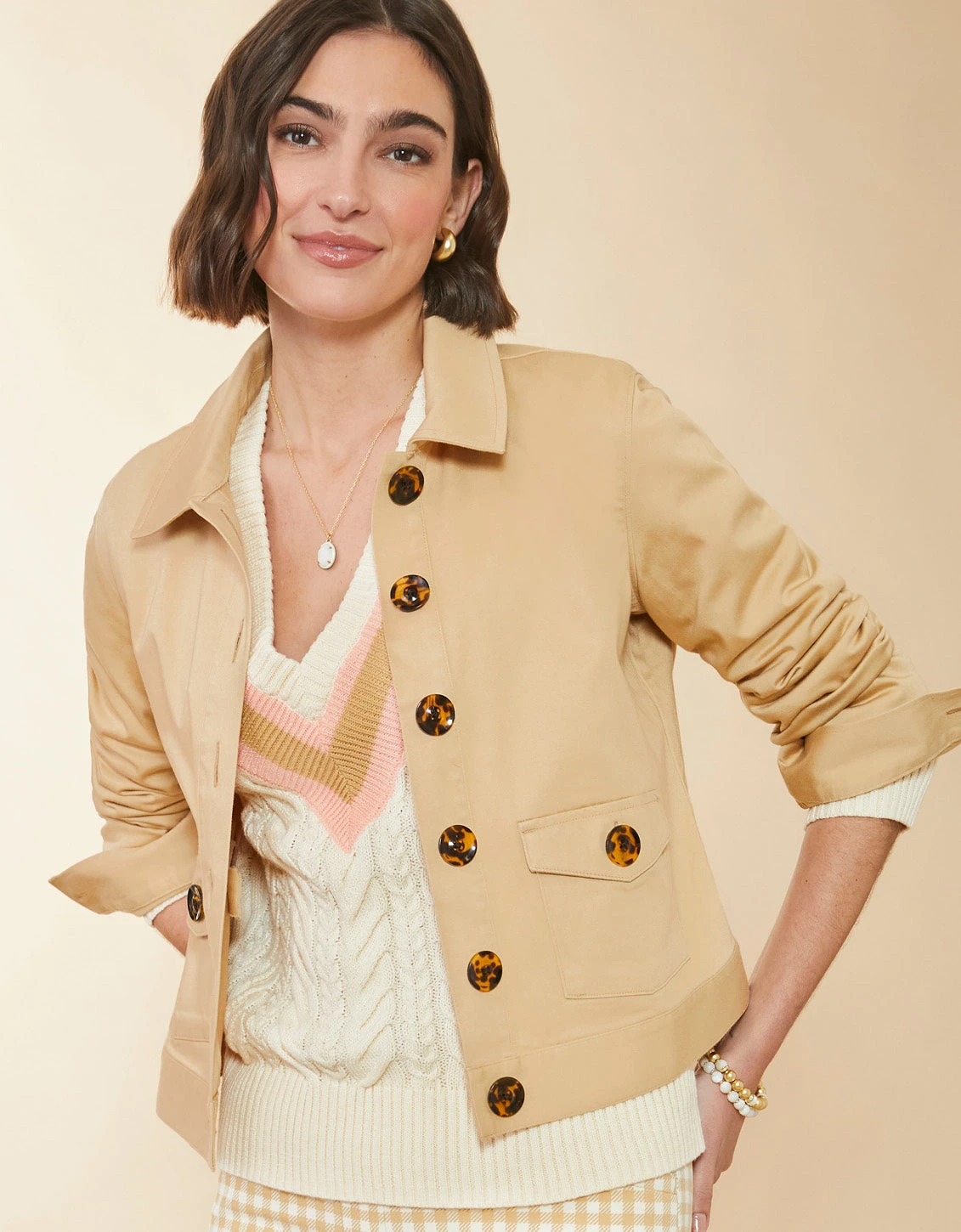 Harlyn Jacket Khaki 1 Harlyn Jacket Khaki