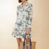 Ivonne Dress Clara Seascape Cream