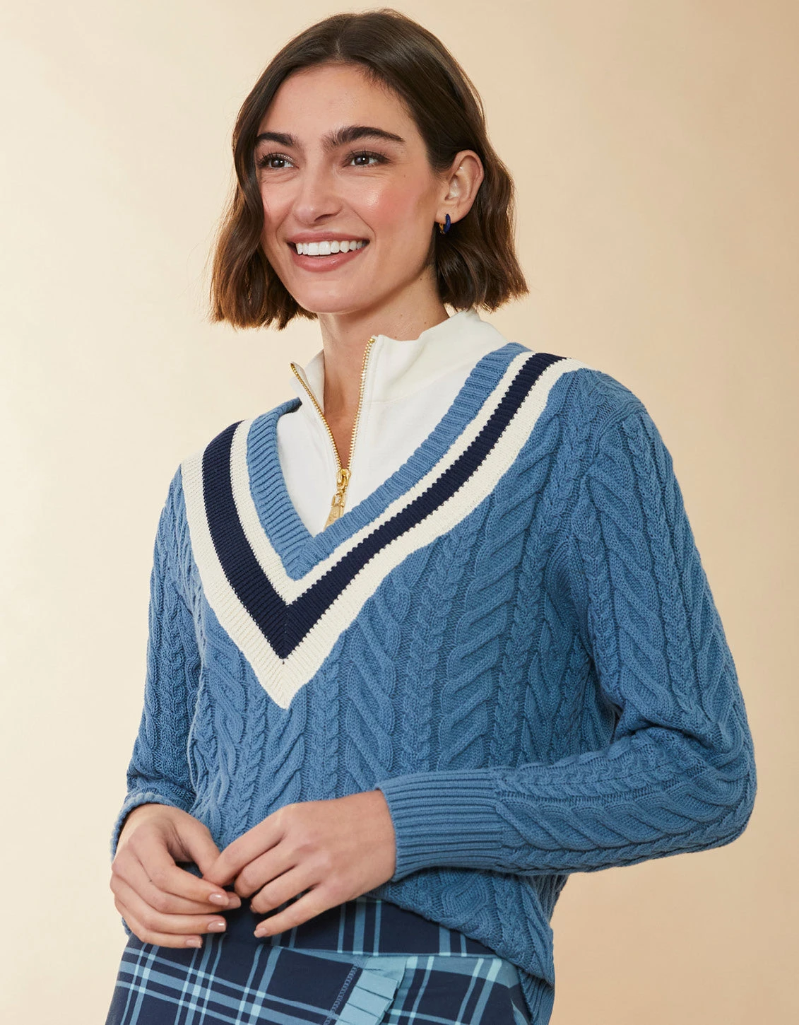 Lorna Varsity Sweater Bluestone 5 Lorna Varsity Sweater Bluestone - Image 5