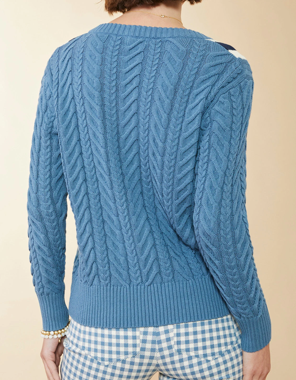 Lorna Varsity Sweater Bluestone 8 Lorna Varsity Sweater Bluestone - Image 8