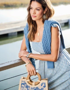 Lorna Varsity Sweater Bluestone 20 Lorna Varsity Sweater Bluestone -Spartina Store 400543n