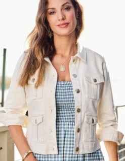 Marlie Twill Jacket Buttercream 11 Marlie Twill Jacket Buttercream -Spartina Store 400963m