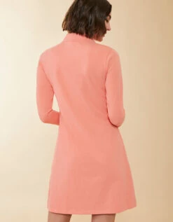 Nora Half-Zip Dress Burnt Coral 7 Nora Half-Zip Dress Burnt Coral -Spartina Store 401243c