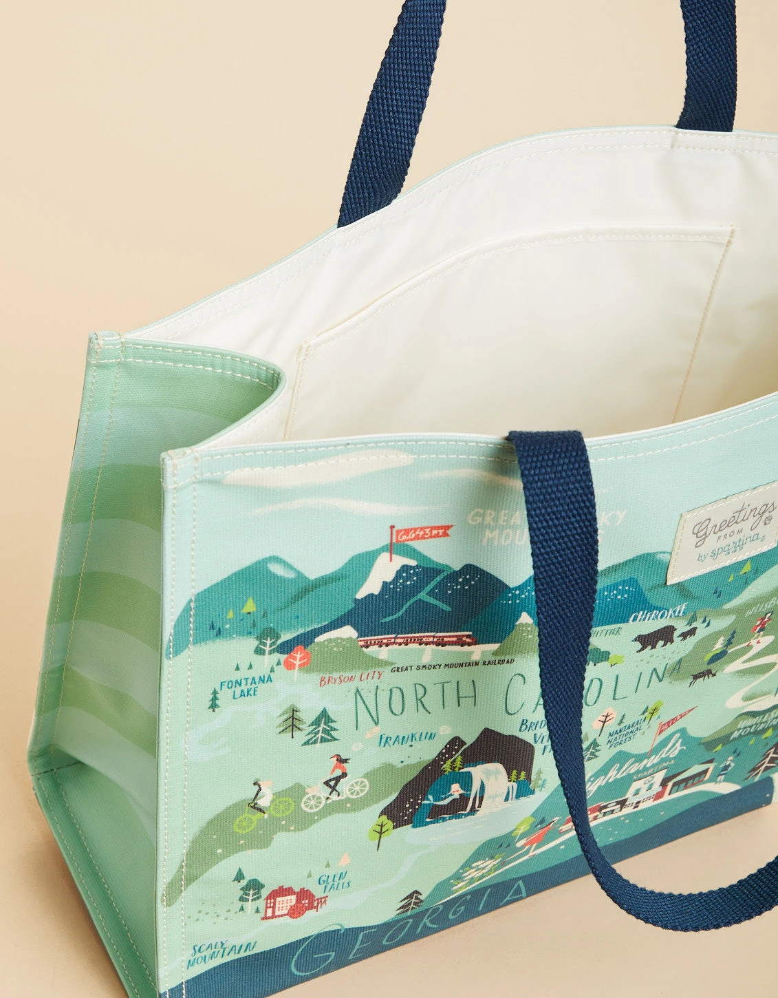 Market Tote Blue Ridge Mountains 2 Market Tote Blue Ridge Mountains - Image 2