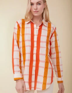 Aida Relaxed Buttondown Richmond Hill Plaid -Spartina Store 401939d