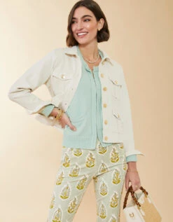 Cortland Braided Cardigan Tidewater -Spartina Store 402356c