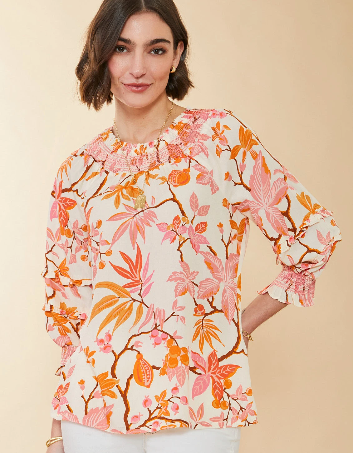 Heidi Blouse Richmond Hill Honeysuckle Cream 1 Heidi Blouse Richmond Hill Honeysuckle Cream