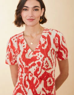 Junetta Midi Dress Richmond Hill Ikat -Spartina Store 402707e