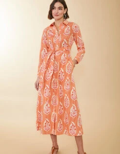 Marianne Shirt Dress Richmond Hill Stripe Floral Motif Red 9 Marianne Shirt Dress Richmond Hill Stripe Floral Motif Red -Spartina Store 403339c