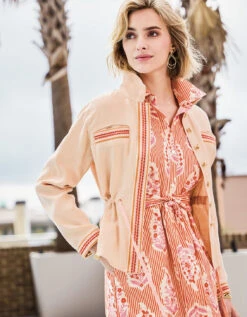 Marianne Shirt Dress Richmond Hill Stripe Floral Motif Red 13 Marianne Shirt Dress Richmond Hill Stripe Floral Motif Red -Spartina Store 403339n