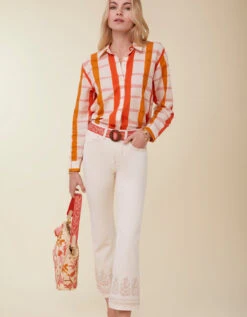 Rowen Kick Flare Jean Buttercream 10 Rowen Kick Flare Jean Buttercream -Spartina Store 403476d