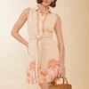 Sleeveless Marianne Shirt Dress Toasted Almond