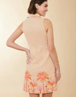 Sleeveless Marianne Shirt Dress Toasted Almond -Spartina Store 403742d