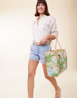 Rope Beach Tote Coastal Dreams 7 Rope Beach Tote Coastal Dreams -Spartina Store 404039n