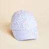 Baseball Hat Palm Tree/Blue Stripe
