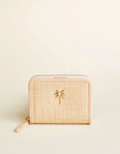 Boho Mini Zip Wallet Palm Tree