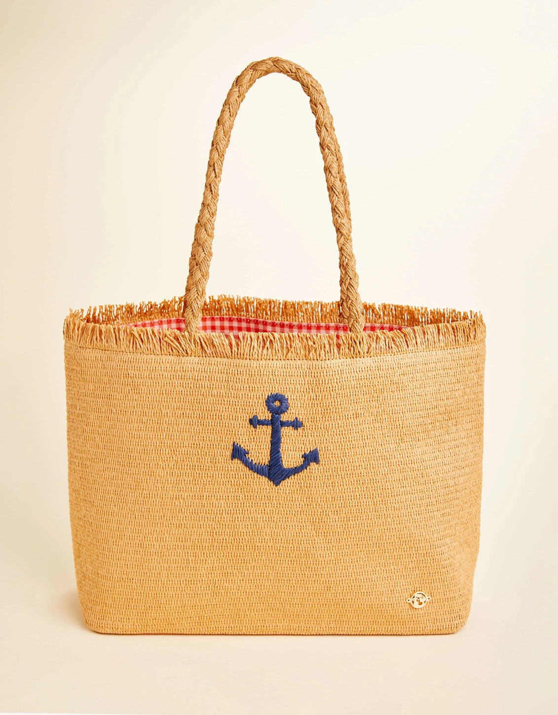Woven Straw Tote Anchor 1 Woven Straw Tote Anchor