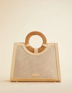 Straw Sienna Satchel Daise Seascape 8 Straw Sienna Satchel Daise Seascape -Spartina Store 405166b