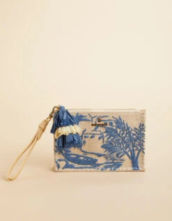 Straw Sophie Wristlet Daise Seascape