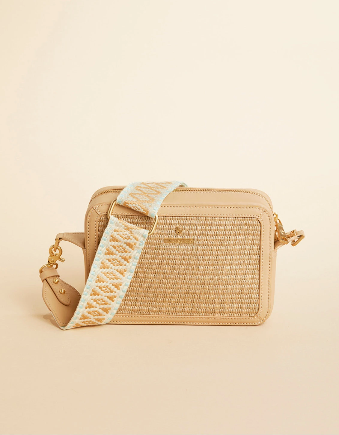 Straw Charlie Crossbody Blue Haze 1 Straw Charlie Crossbody Blue Haze
