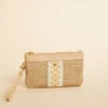 Straw Charlie Wristlet Blue Haze