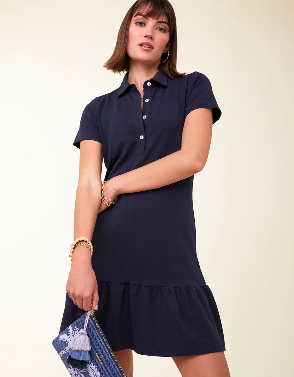 Joelle Polo Dress Slate Blue 1 Joelle Polo Dress Slate Blue
