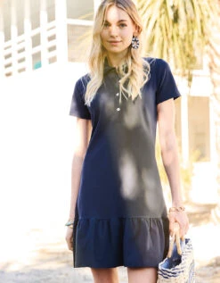 Joelle Polo Dress Slate Blue 11 Joelle Polo Dress Slate Blue -Spartina Store 406453m