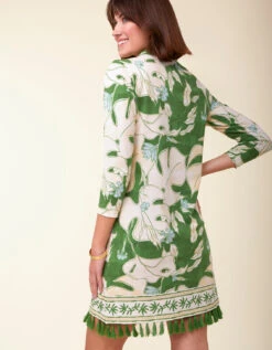Kit Jersey Dress Ogeechee Tropical Leaf -Spartina Store 406590d