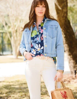 Knox Denim Jacket Calibougue Wash -Spartina Store 406668s