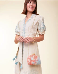 Marilyn Linen Dress Flax -Spartina Store 407085d