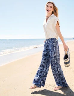 Resort Palazzo Pant Ogeechee Palm Medallion 8 Resort Palazzo Pant Ogeechee Palm Medallion -Spartina Store 407368m