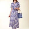 River Midi Dress Ogeechee Floral Motif