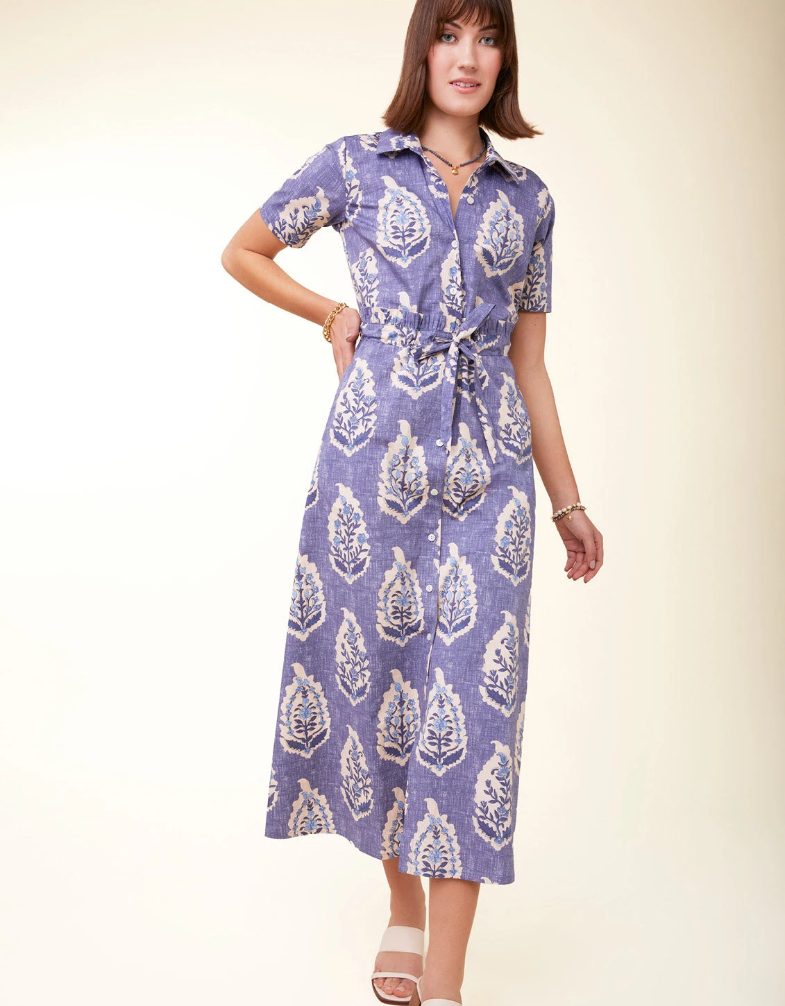 River Midi Dress Ogeechee Floral Motif 3 River Midi Dress Ogeechee Floral Motif - Image 3