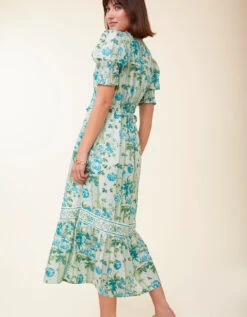 Robyn Midi Dress Ogeechee Bouquet Stripe -Spartina Store 407504d