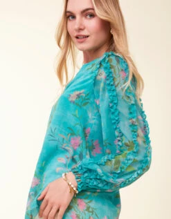 Wilenna Blouse Ogeechee Spring Bouquet -Spartina Store 408099d