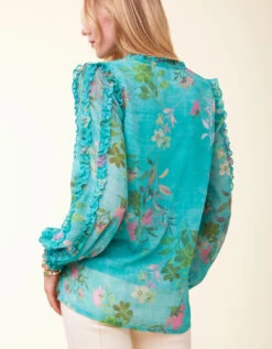 Wilenna Blouse Ogeechee Spring Bouquet -Spartina Store 408099e