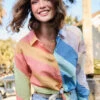 Aida Buttonfront Shirt Overboard Cabana Stripe