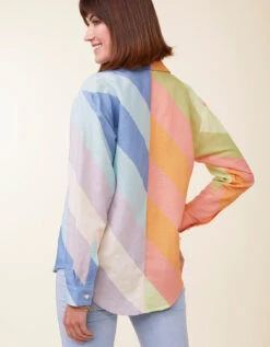 Aida Buttonfront Shirt Overboard Cabana Stripe 11 Aida Buttonfront Shirt Overboard Cabana Stripe -Spartina Store 408167e