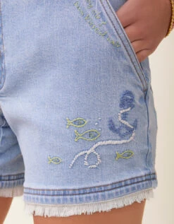 Dawn Denim Shorts Overboard Wash -Spartina Store 408372c