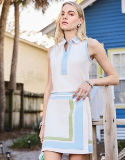 Jersey Wrap Skort Floral White