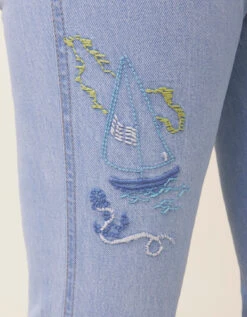 Rowen Kick Flare Jean Overboard Wash -Spartina Store 408587c